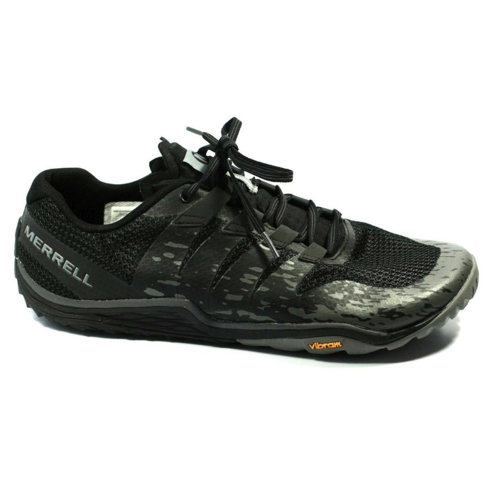 Merrell Mens Trail Glove 5 Black Sneakers Size 10 - Picture 2 of 7